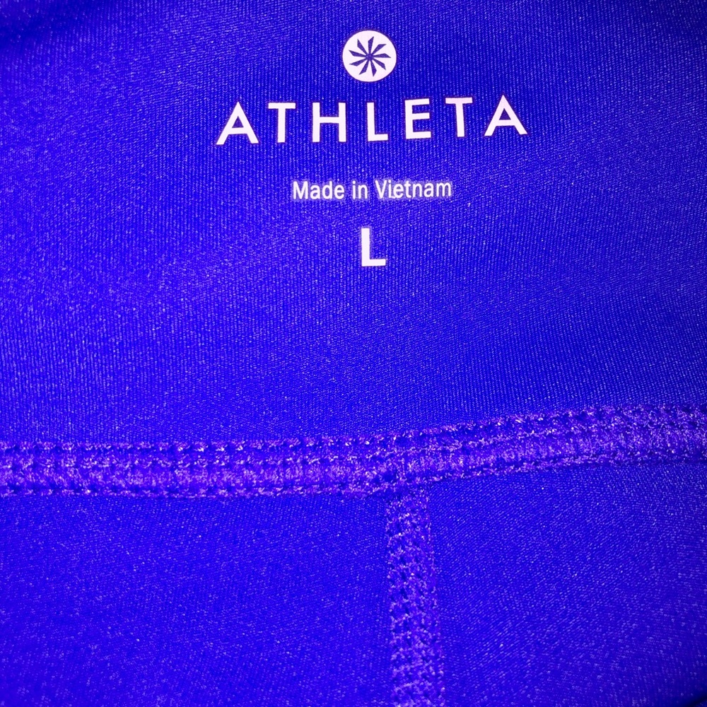 Athleta Size Large See Reflective Pattern Zip - image 3